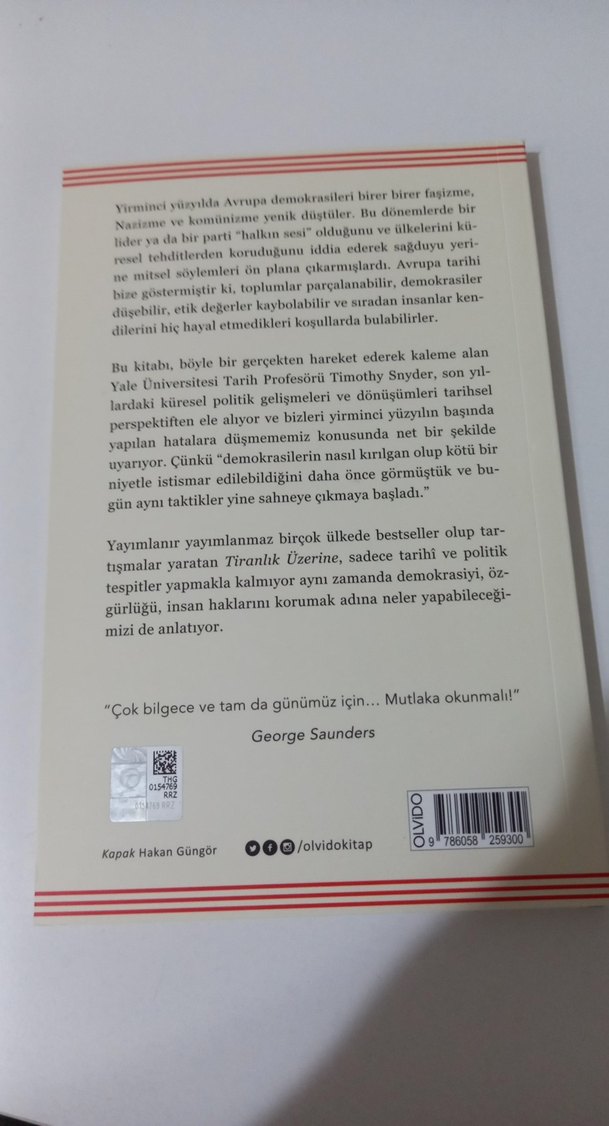Tiranlık Üzerine - Timothy Snyder - Görsel 2