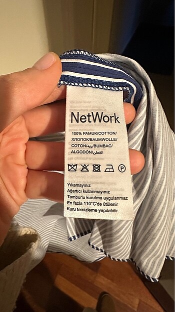 s Beden lacivert Renk Network Lacivert Çizgili Elbise