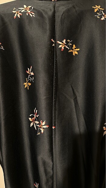 universal Beden siyah Renk Kuş Desenli Kimono