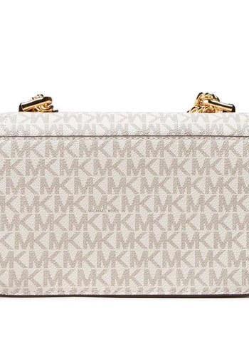 Michael Kors Zincir Detaylı Beyaz Yılan Desenli Kadın Çanta