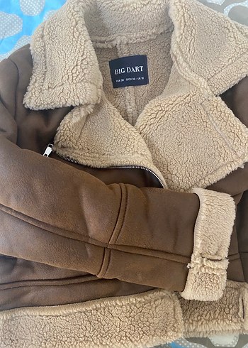 Kahverengi Kürklü Deri Kadın Ceket - Görsel 2