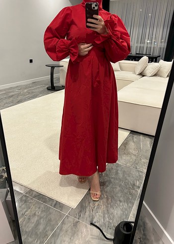 Suud Collection Kirmizi Uzun Elbise