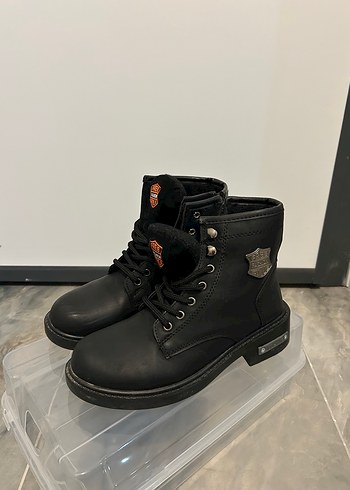 Harley Davidson Siyah Deri Bilek Botu
