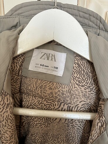 Zara Zara 4-5 yaş erkek çocuk mont