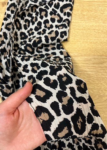 Beden kahverengi Renk Kahverengi Leopar Desenli Kadın şal