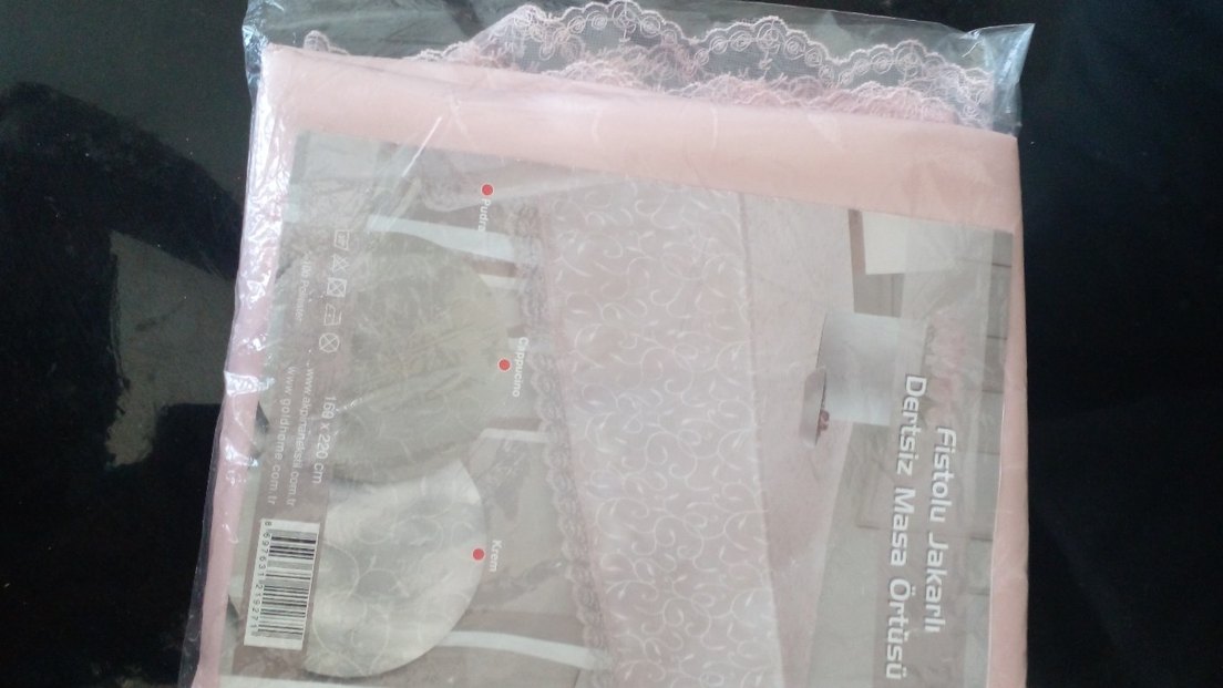 dertsiz masa örtusu kenari dantel - Görsel 4