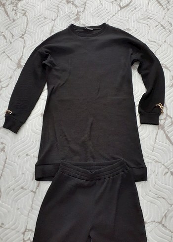 Kız Siyah Regular Fit Eşofman Altı - Görsel 3