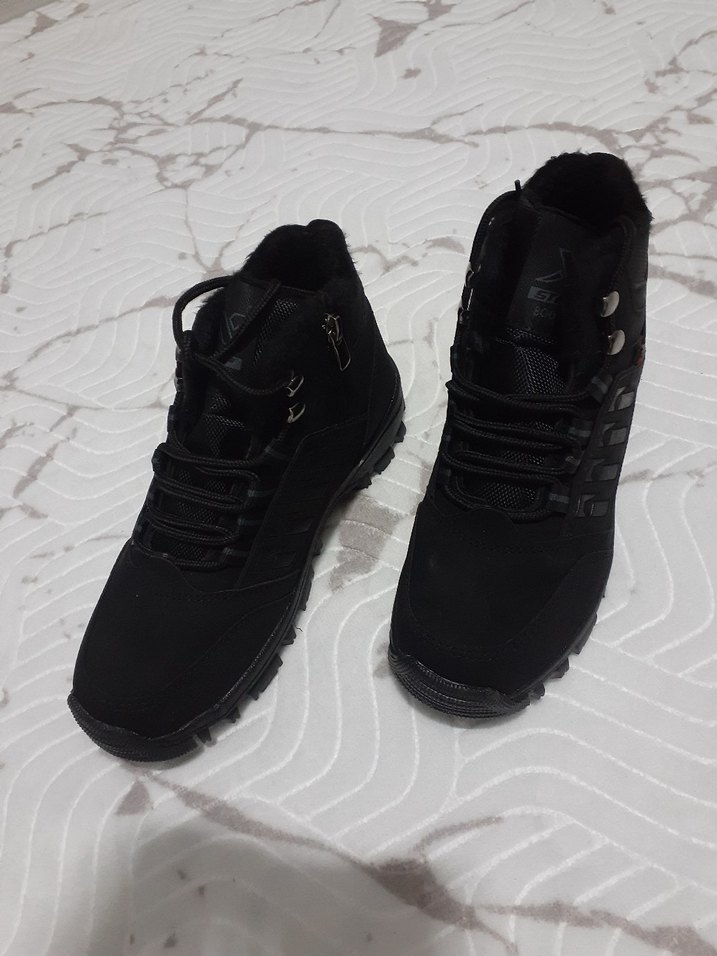 Siyah Kürklü Kamuflaj Desenli Erkek Bot - Görsel 2