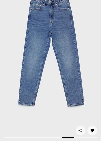 Kadın Mavi Denim Normal Kesim Jean