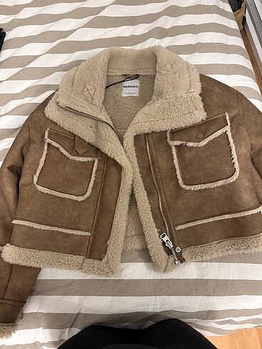 xs Beden kahverengi Renk Bershka Mont