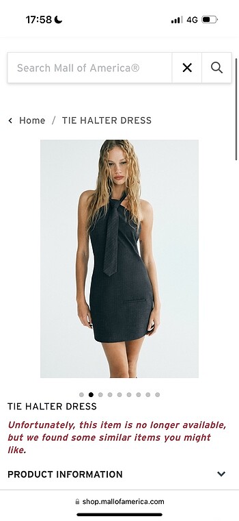 Zara Kravat detaylı elbise