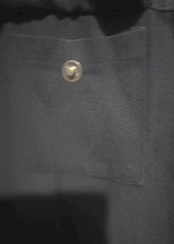 Düğmeli Siyah Denim Kadın Ceket - Görsel 9