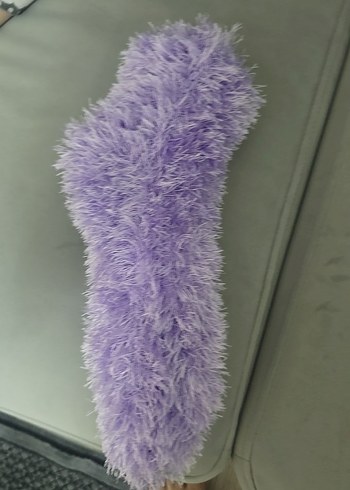 Kızlar için Pembe Kürklü Sıcak Terlik - Görsel 2