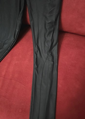 Kemer Detaylı Siyah Kadın Tayt - Görsel 3