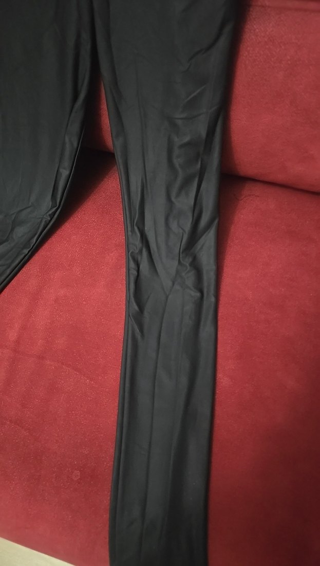 Kemer Detaylı Siyah Kadın Tayt - Görsel 3