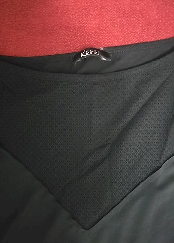 Siyah V Yaka Kadın Bluz - Görsel 3