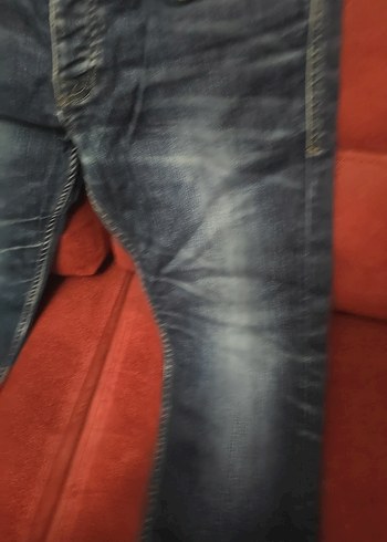 Kemer Tokalı Lacivert Başkent erkek  Kot Pantolon - Görsel 3