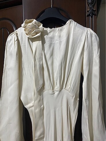 ETİKETLİ NİKAH ELBİSESİ TAKIM ( elbise, kürk, eşarp) - Görsel 7