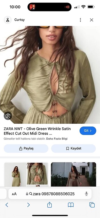 Zara Zara sold out efsane elbisesi