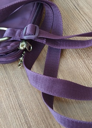 Bordo Kadın Fermuarlı Çapraz Çanta - Görsel 6