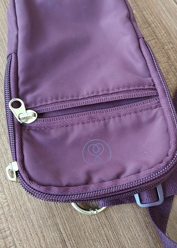 Bordo Kadın Fermuarlı Çapraz Çanta - Görsel 2