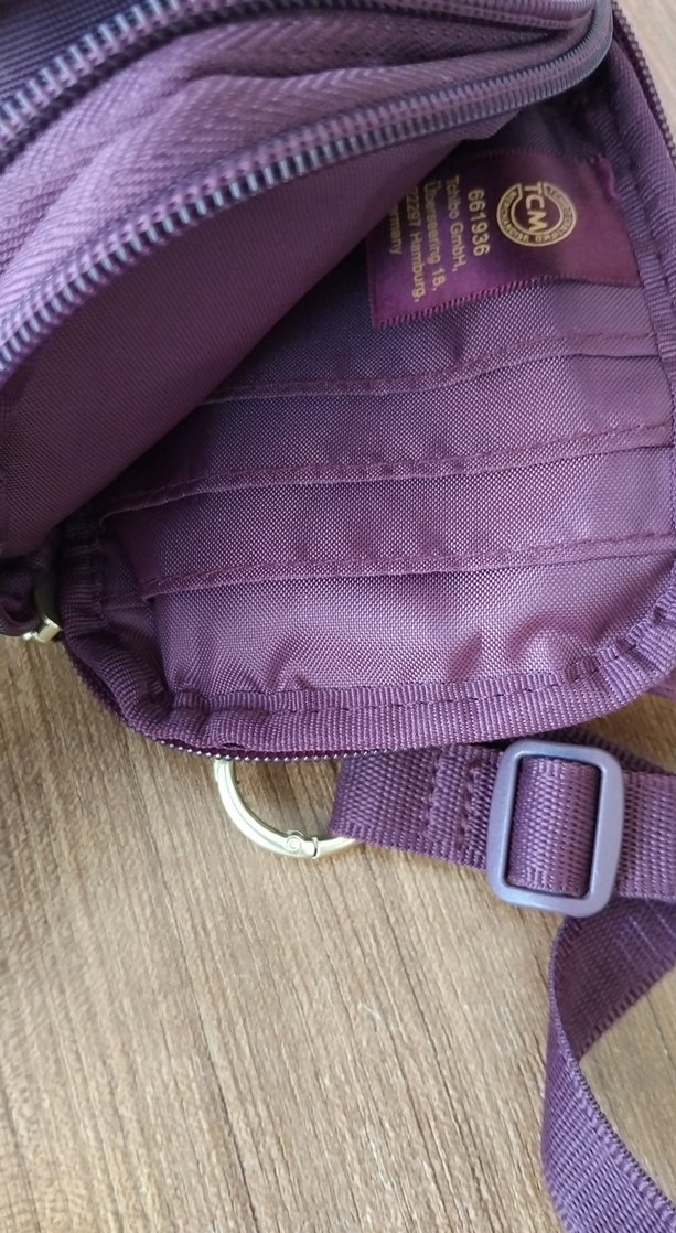 Bordo Kadın Fermuarlı Çapraz Çanta - Görsel 4