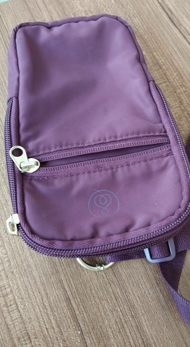 Bordo Kadın Fermuarlı Çapraz Çanta - Görsel 2