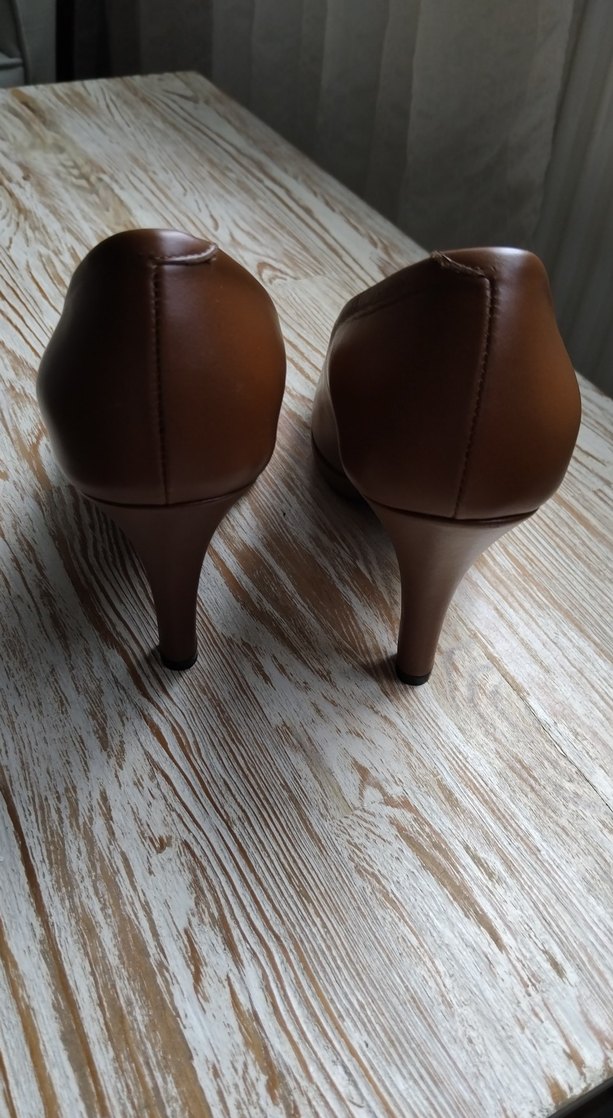 İnci Marka Kadın Bej Deri Topuklu Stiletto - Görsel 4