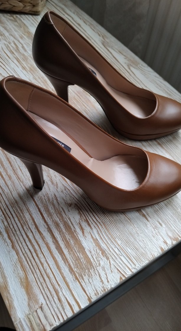 İnci Marka Kadın Bej Deri Topuklu Stiletto - Görsel 3