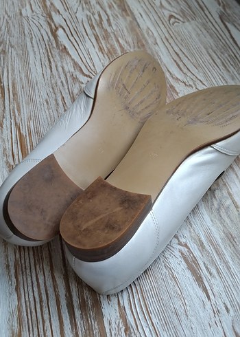 Özel tasarım Bej  Deri Kadın Loafer - Görsel 6