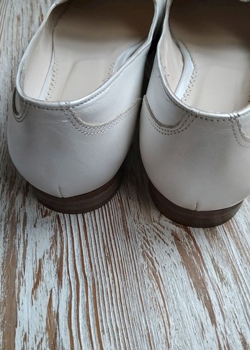 Özel tasarım Bej  Deri Kadın Loafer - Görsel 5