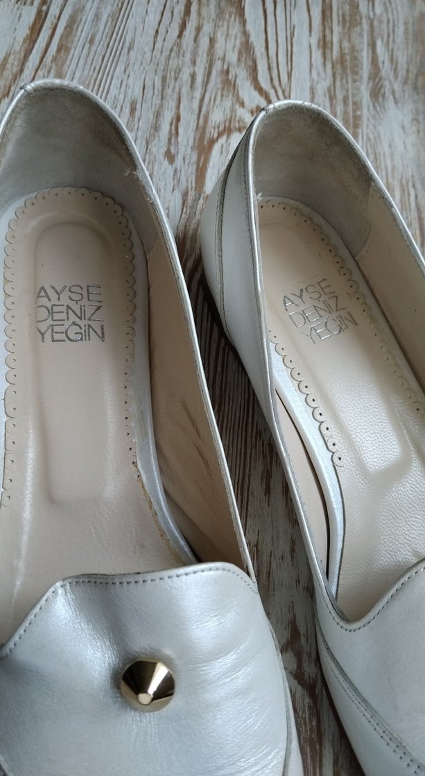 Özel tasarım Bej  Deri Kadın Loafer - Görsel 3