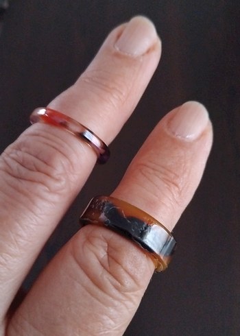 Kadın kemik yüzükler 8 adet - Görsel 5