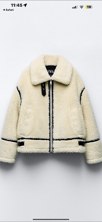 Zara Teddy biker ceket