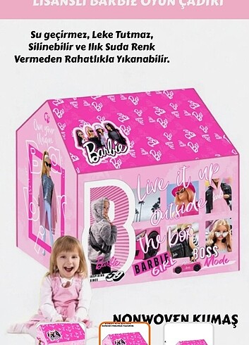  Lisanslı barbie çadırı evi 