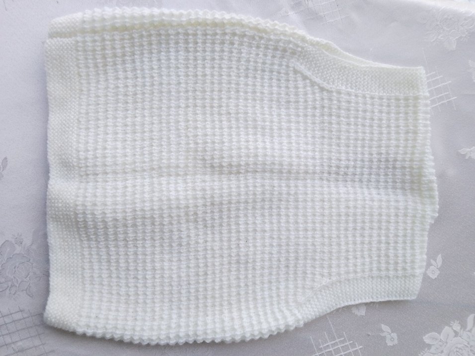 El Örgüsü Çocuk Beyaz Örgü Süveter - Görsel 4