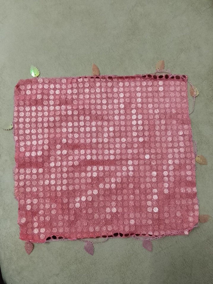 Pembe Parlak Kına Mendili - Görsel 3