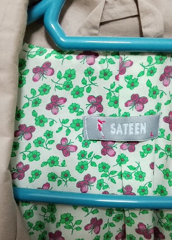 Bej Düğmeli Midi Kadın Trençkot - Görsel 6