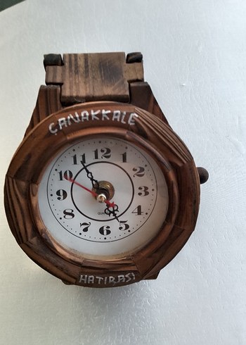 Bej Ahşap Duvar Saati - Görsel 9