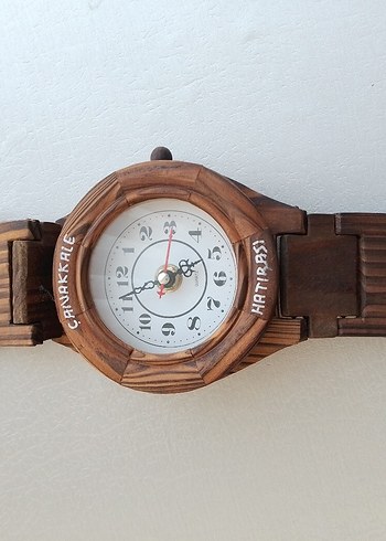 Bej Ahşap Duvar Saati - Görsel 5