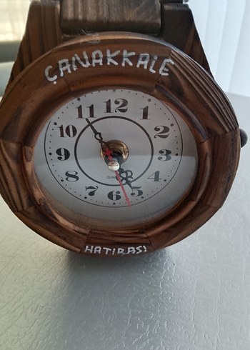 Bej Ahşap Duvar Saati - Görsel 7