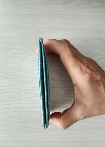 Turkuaz Parlak Yılan Desenli Deri Kadın Cüzdanı - Görsel 3