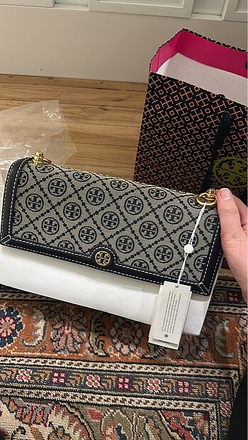 Tory Burch kol çantası lacivert