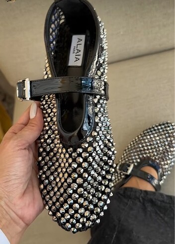 Alaia Stons Ballerinas Haiki Deri İthal Aksesuar