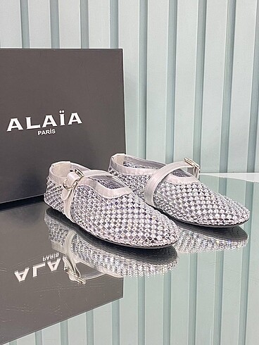 Alaia Stons Ballerinas Haiki Deri İthal Aksesuar