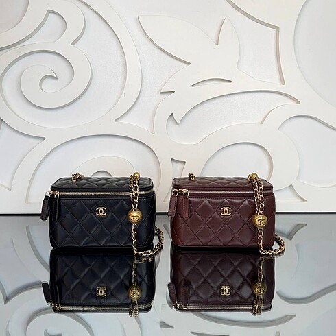 Chanel Chanel Small Vanity Bag with Goldball Hardware