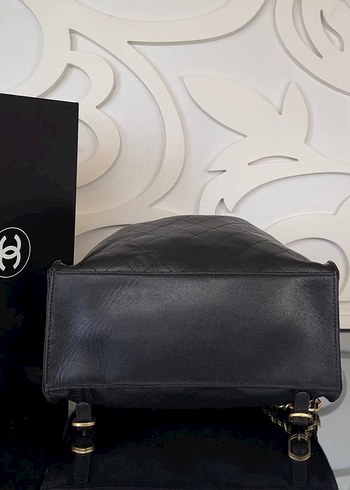 Beden siyah Renk Zincir Detaylı Siyah Deri Chanel Çanta