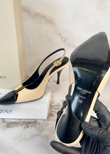 Kadın Çok Renkli Deri Stiletto Topuklu Ayakkabı - Görsel 3