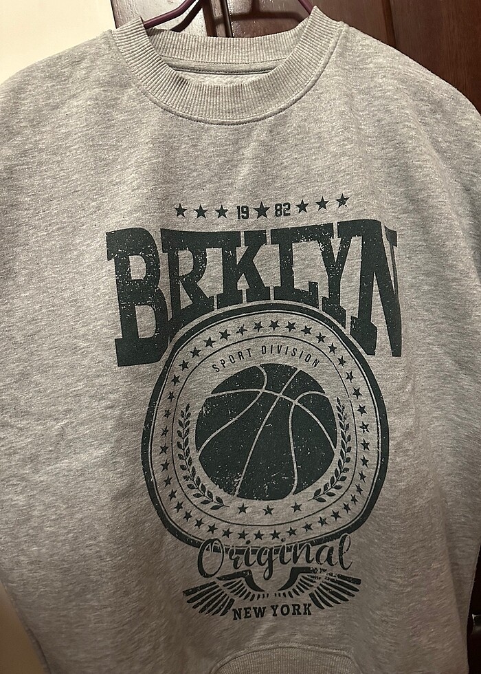 Brooklyn Gri Sweat - Görsel 2