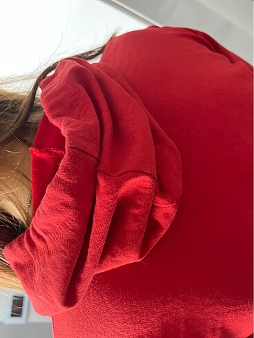 s Beden kırmızı Renk Kısa sweat